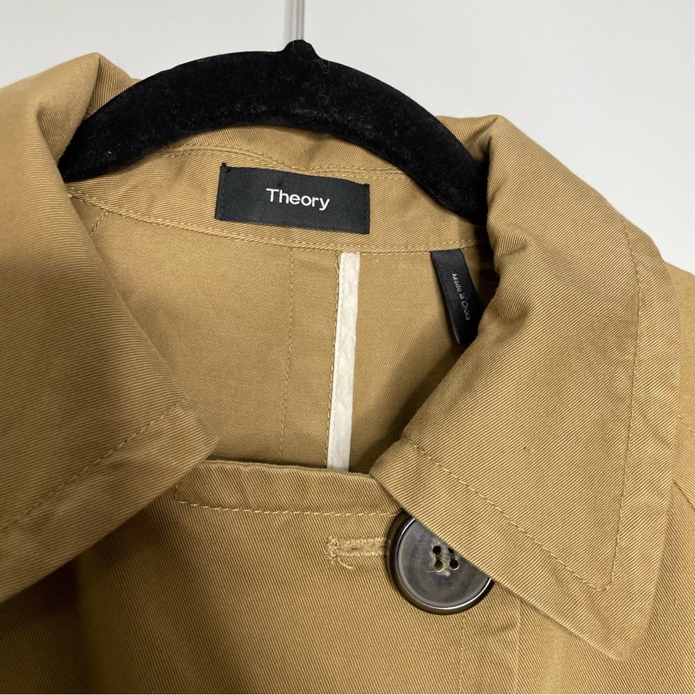 Theory Tan Trench Coat - Picture 3 of 6